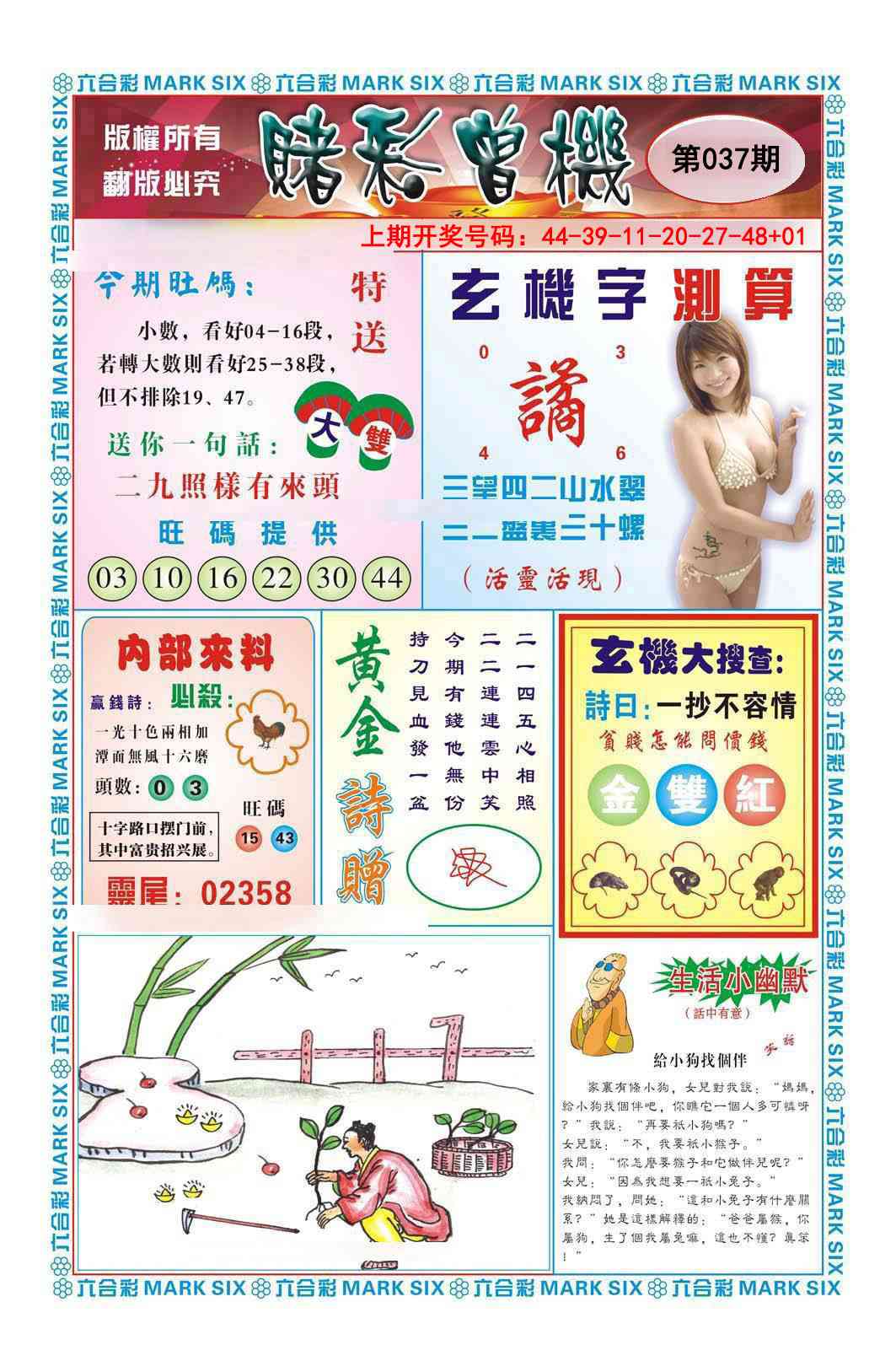 037期赌彩曾机[图]