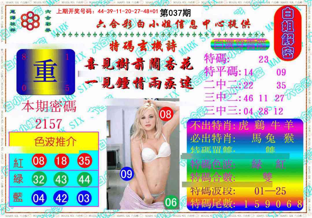 037期白姐解密《另版》[图]