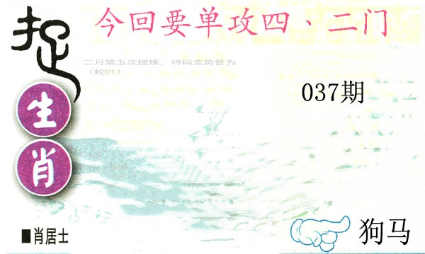 037期捉生肖[图]