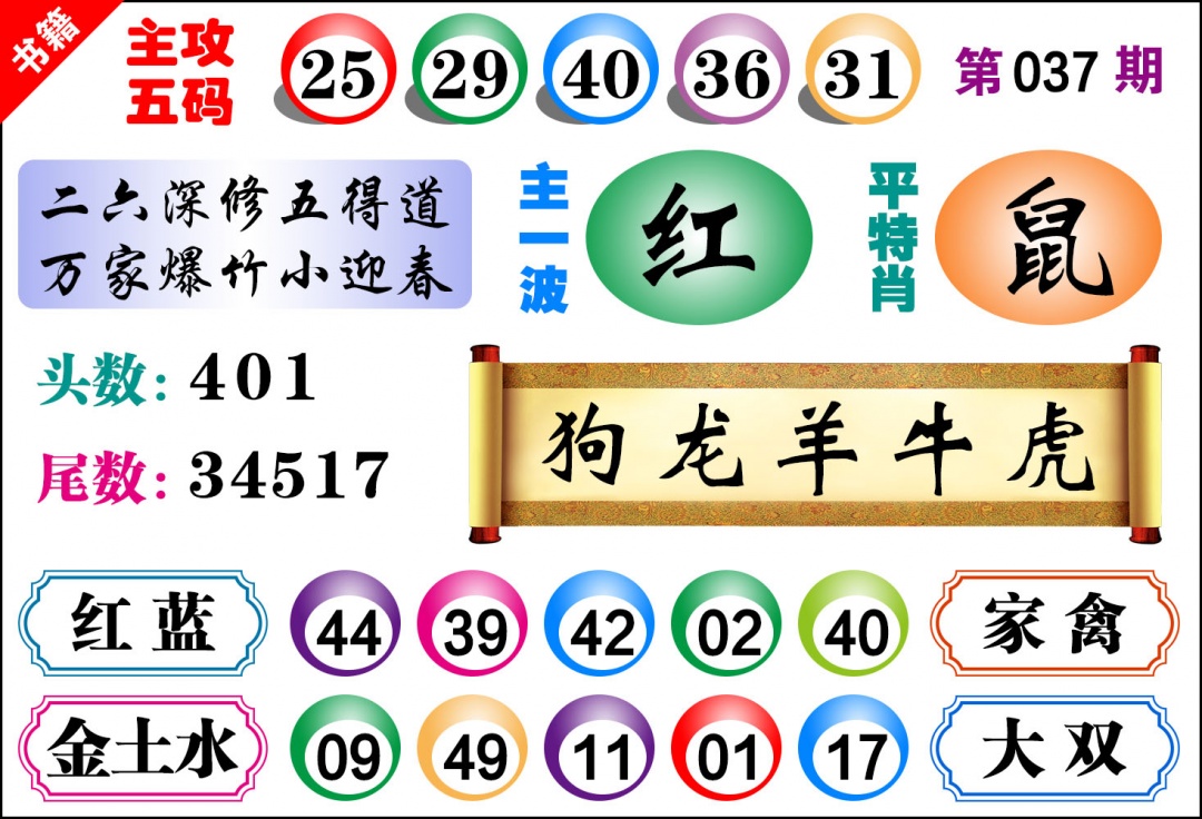 037期澳门主攻五码[图]