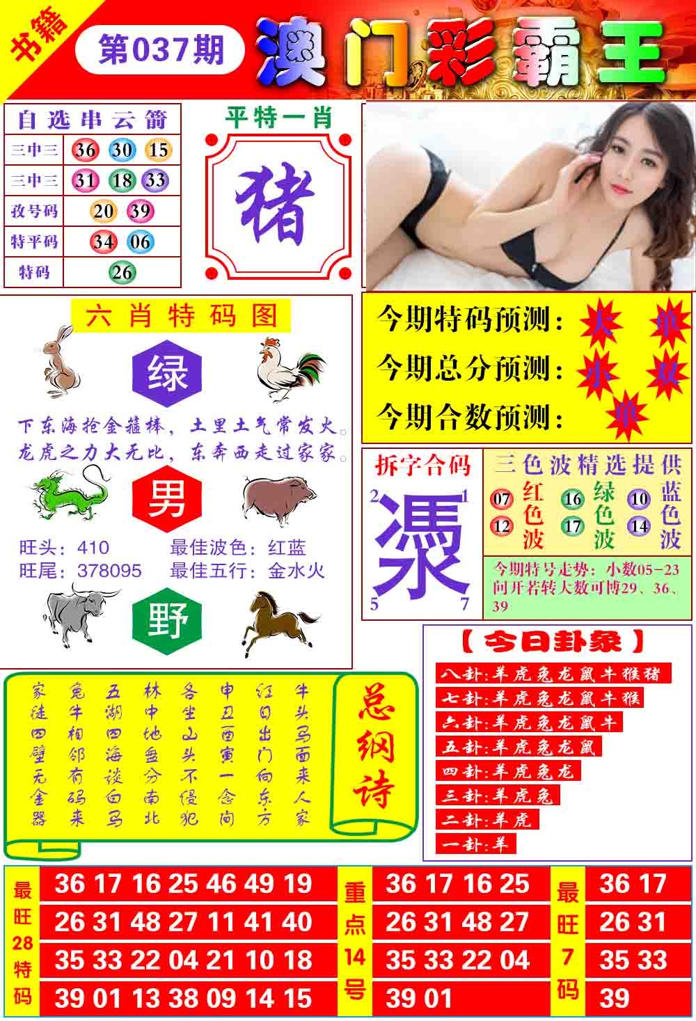 037期澳门彩霸王[图]
