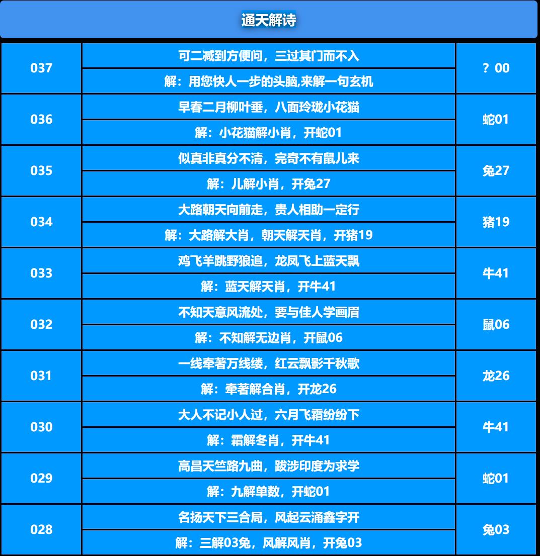 037期通天解诗[图]