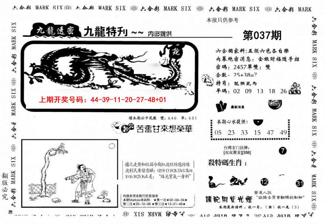 037期九龙特新刊[图]