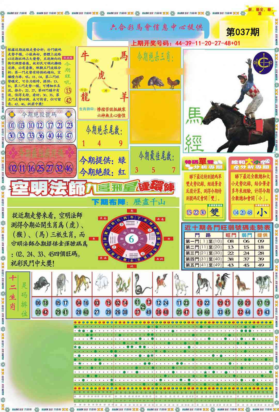 037期九龍马经A(推荐)[图]